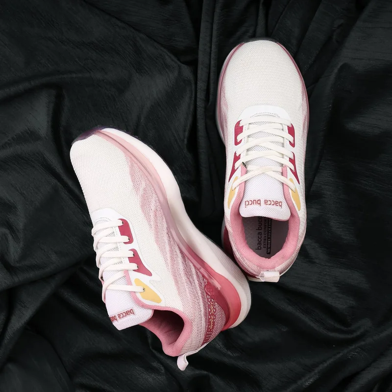 Bacca Bucci White Pink HYPERSOFT SERIES Sport Shoes for Women | Best Price UAE